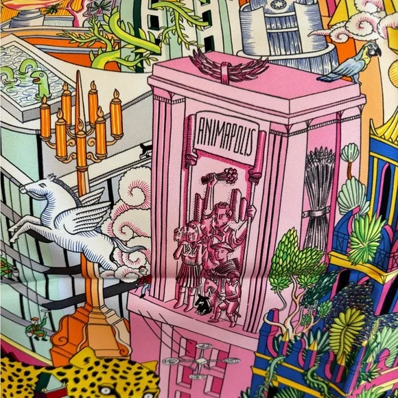 Hermes Animapolis Scarf - Picture 5 of 14